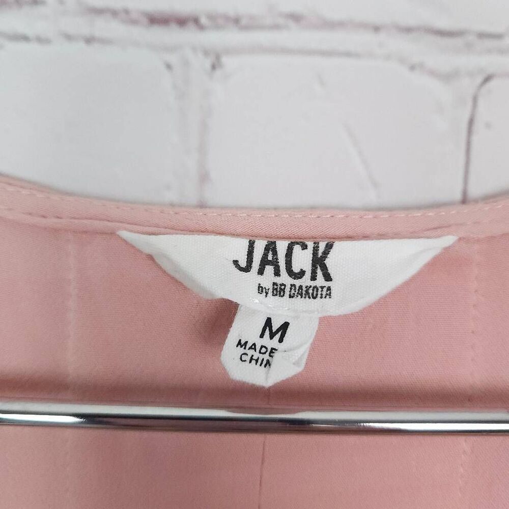 JACK by BB DAKOTA Pink Blush Long Bishop Sleeve Blouse Top Size: Medium - Picture 3 of 7